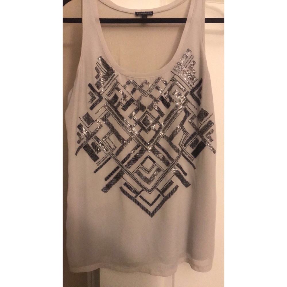 Off white tank